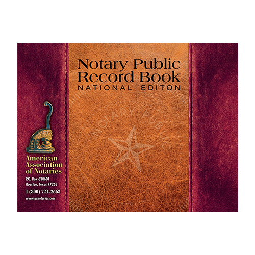 Kentucky Notary Public Journal (Record Book) - Leatherette Style Cover