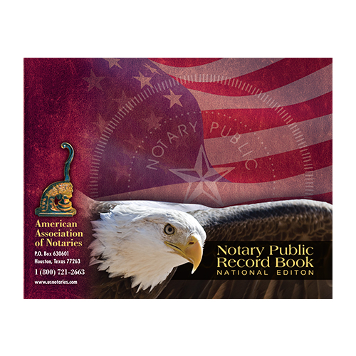 Kentucky Notary Public Journal (Record Book) - Eagle & U.S. Flag Cover